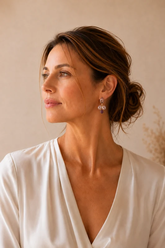 LA PEYRE crystal earrings